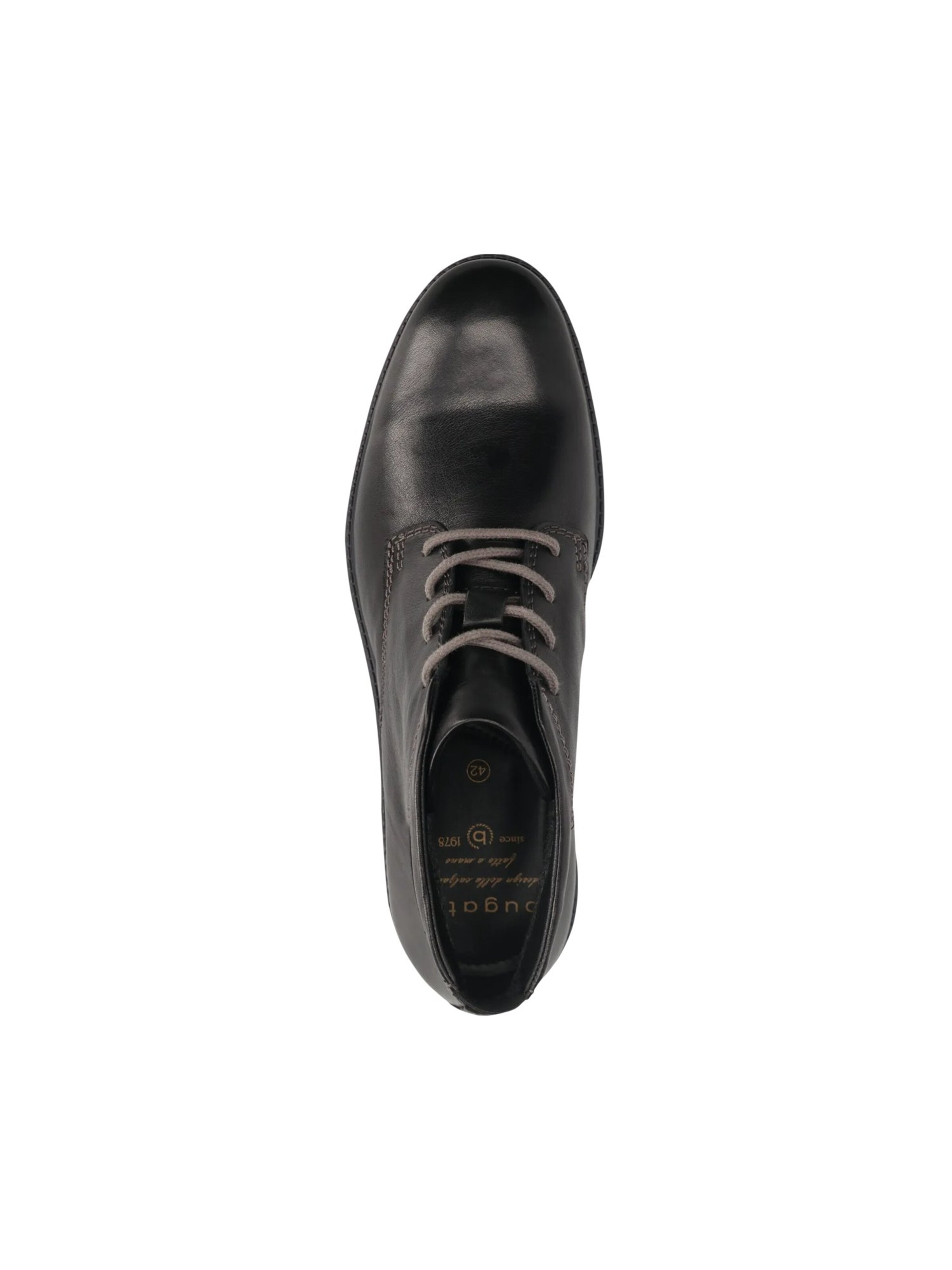 Cizme cu șireturi de la bugatti pe negru