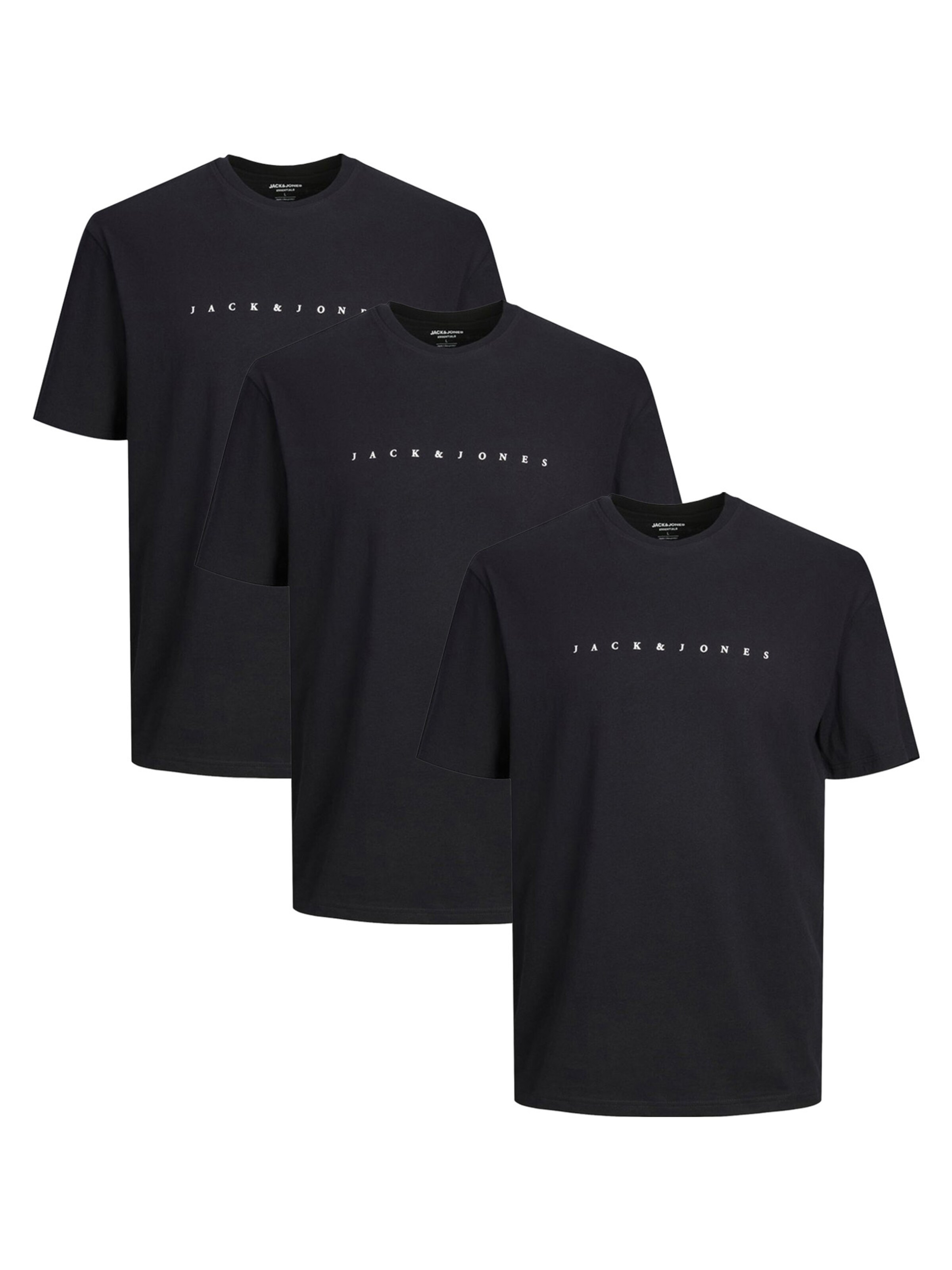 JACK & JONES Shirt 'Star JJ' in Black: front