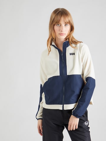 HELLY HANSEN Athletic Fleece Jacket in Beige: front