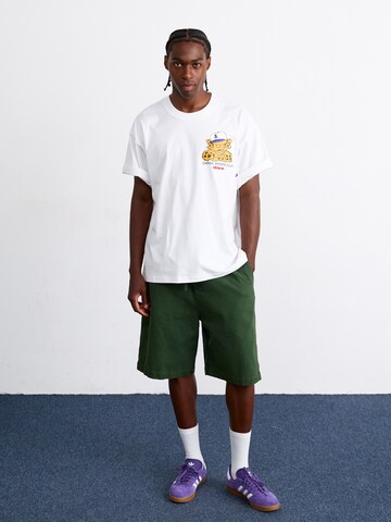 Tricou 'Wabash' de la ADIDAS ORIGINALS pe alb