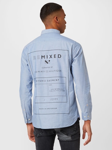 Tommy Remixed Regular Fit Hemd in Blau