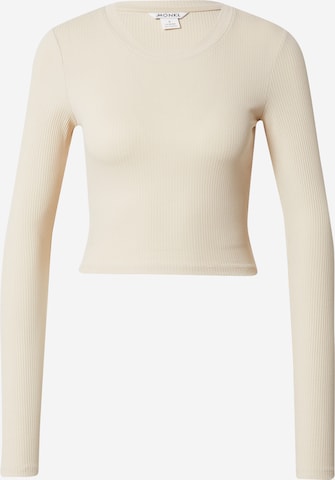 Monki Shirt in Beige: voorkant