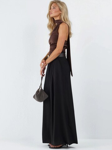 Wide Leg Pantalon Busem en noir