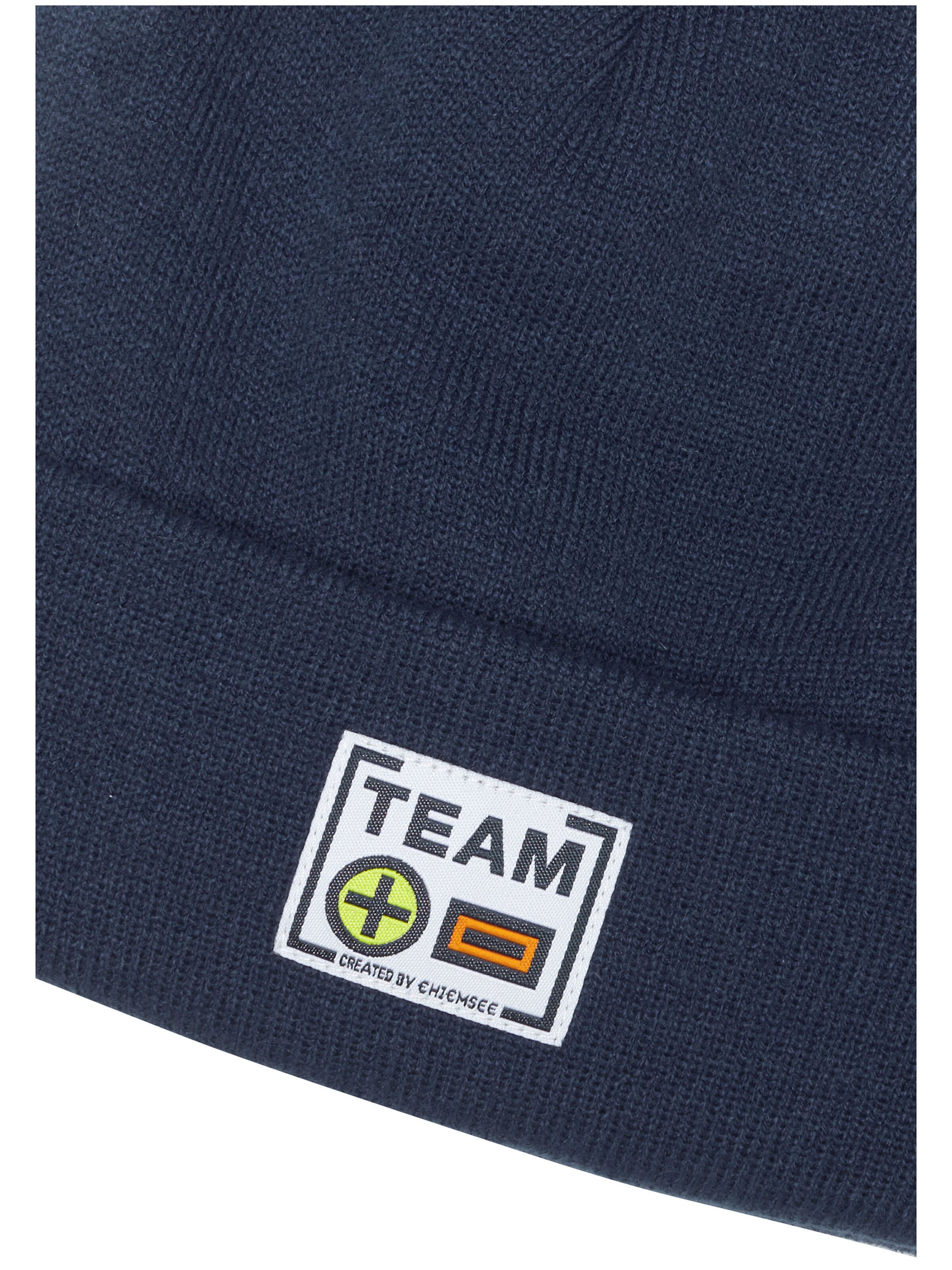 CHIEMSEE Beanie ' mit Umschlagbund ' in Blau