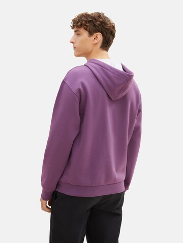 TOM TAILOR DENIM Sweatshirt in Purple