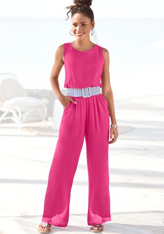 LASCANA Jumpsuit in Roze: voorkant