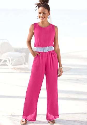 LASCANA Jumpsuit in Pink: front