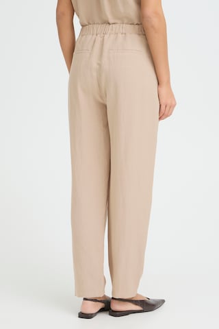 Fransa Loosefit Bandplooibroek 'ADAH PA 1 ' in Beige
