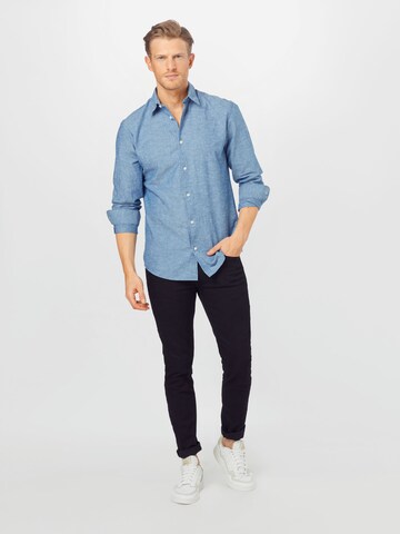 Coupe slim Chemise SELECTED HOMME en bleu