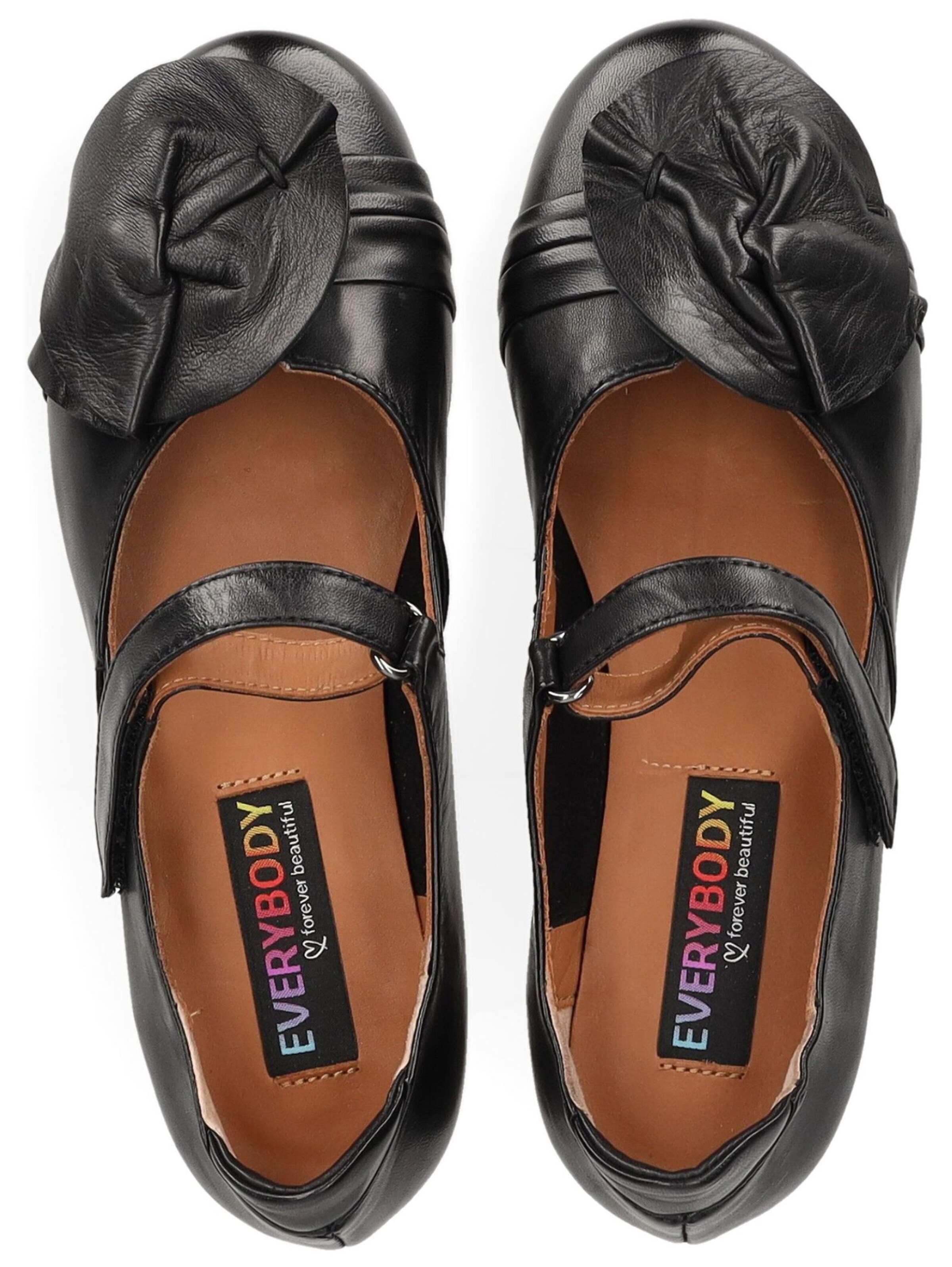 Ballerines à lanières Everybody en noir