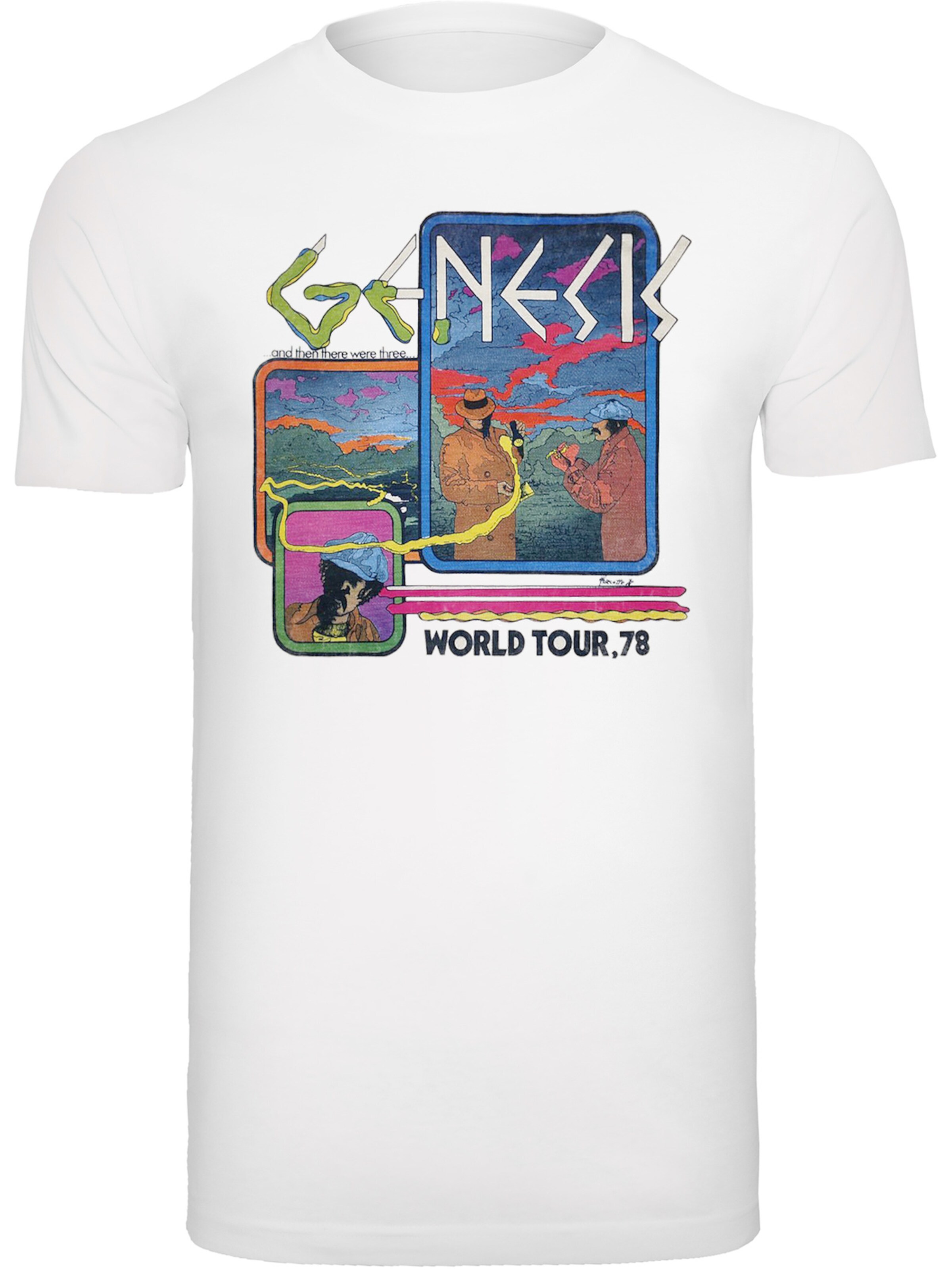 F4NT4STIC Shirt 'Genesis World' in Wit: voorkant