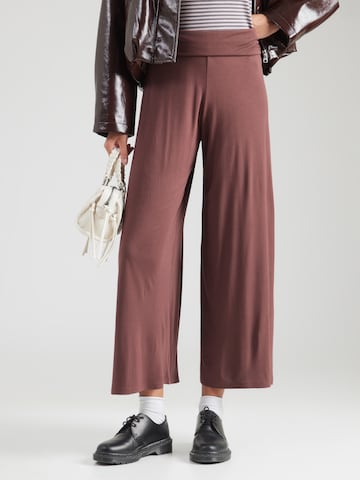 Wide Leg Pantalon 'Josepha' ABOUT YOU en marron : devant