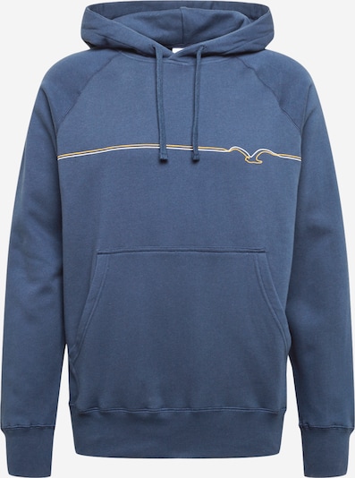 Cleptomanicx Sweat-shirt 'Möwe Pufflines' en bleu / jaune / blanc, Vue avec produit