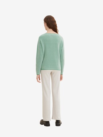 TOM TAILOR Sweater in Green