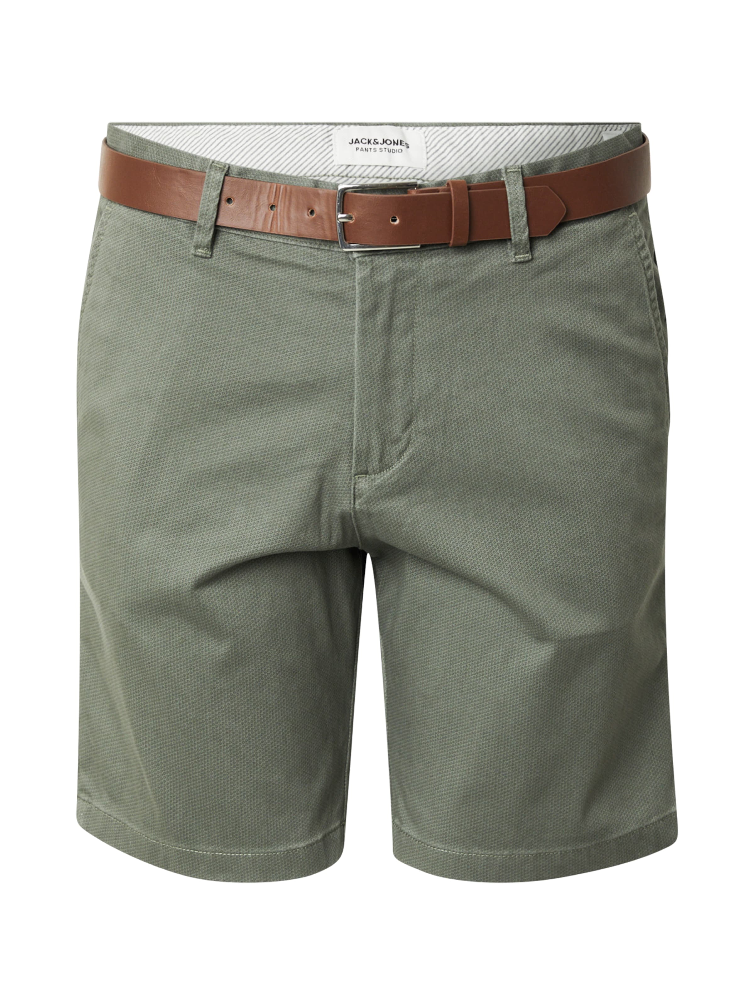 JACK & JONES Брюки-чинос 'JPSTMARCO LEGACY' в Зеленый: спереди