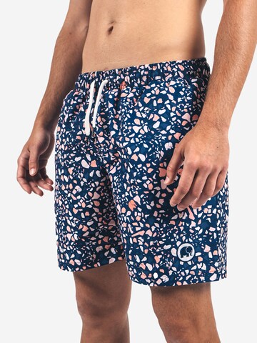 Trendsplant Badshorts ' TERRAZZO SEAQUAL®YARN ' i blå