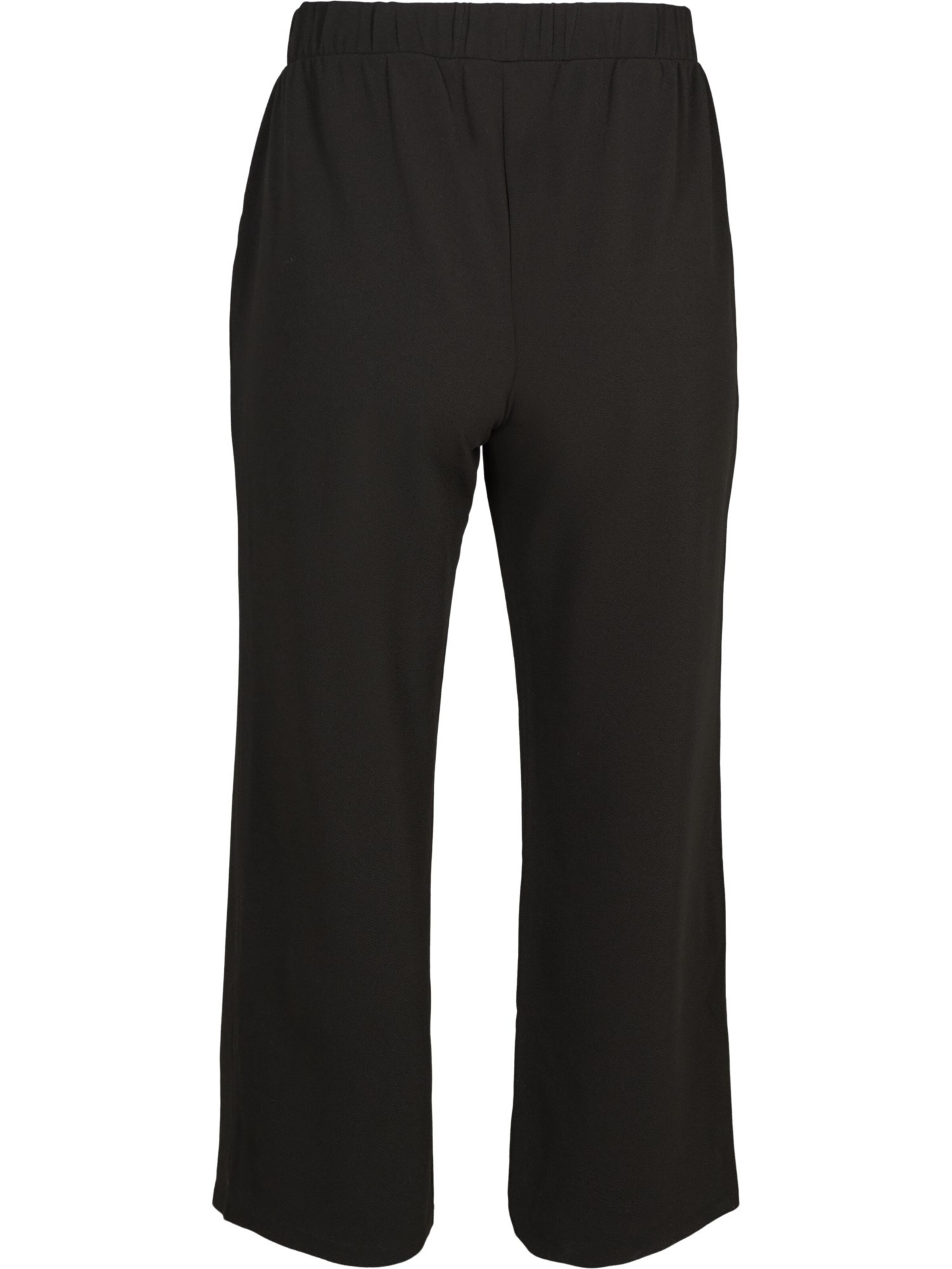 Zizzi Voľný strih Nohavice 'EADELYN' - Čierna