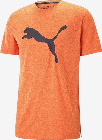PUMA Koszulka funkcyjna 'TRAIN FAV HEATHER CAT' w kolorze pomarańczowy: przód