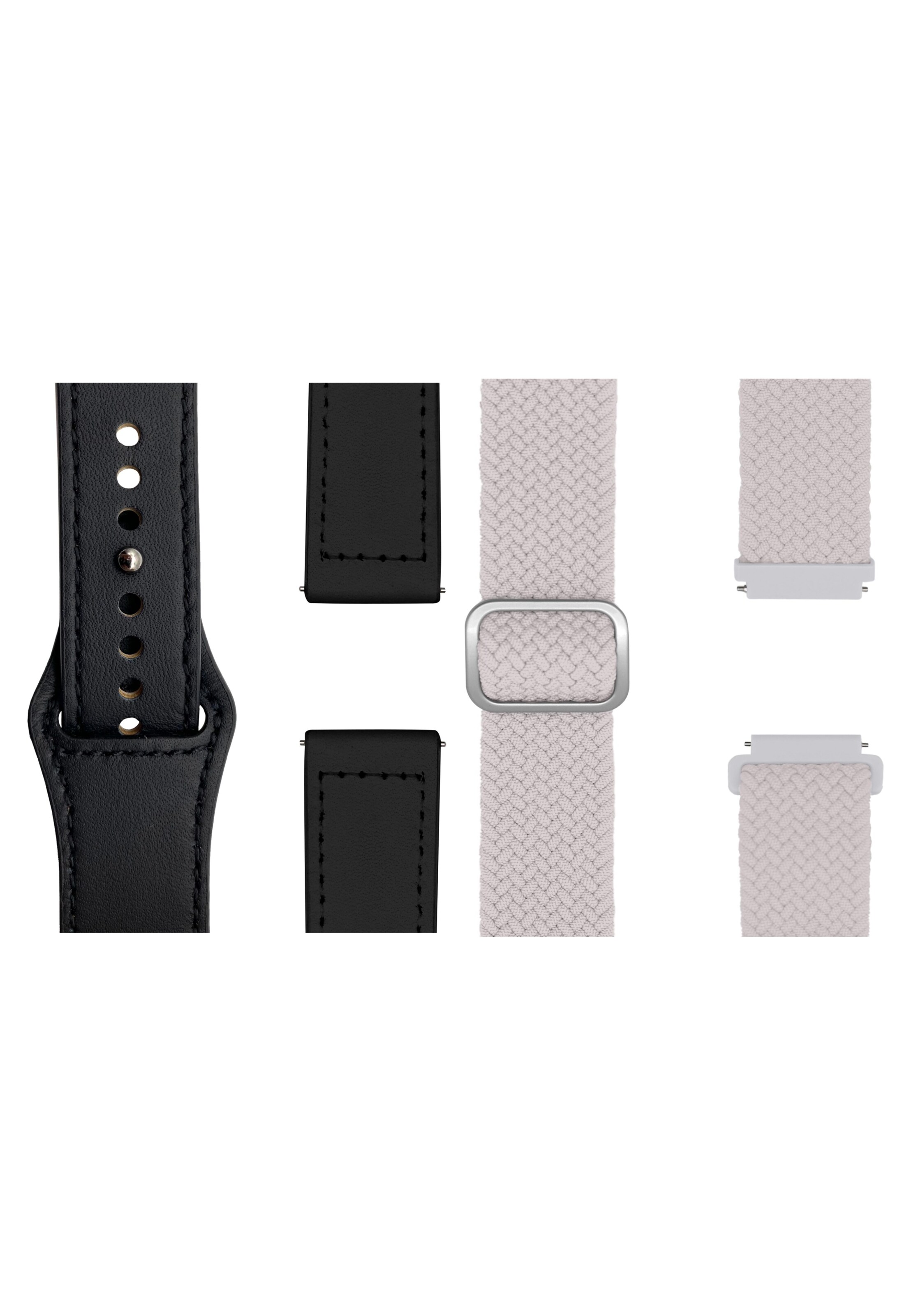 WRISTR Smartwatch-Armband 'Flex Loop-Motus' in One Size in hellgrau / schwarz, Produktansicht
