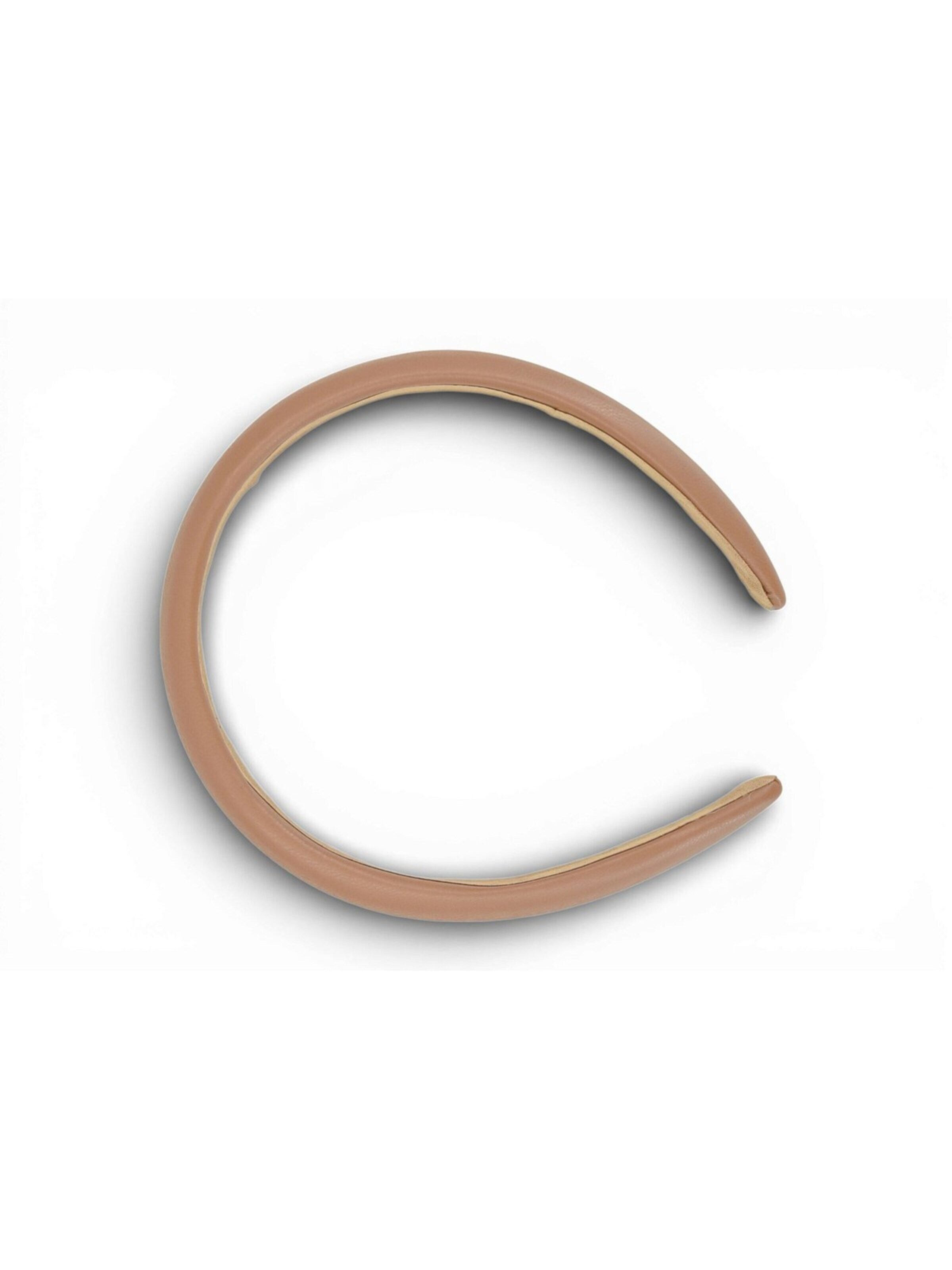 styleBREAKER Hair jewelry 'Haarreif Kunstleder Optik Breit' in Brown