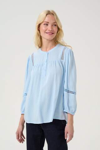 CULTURE Blouse 'CUElvena Dania' in Blauw: voorkant