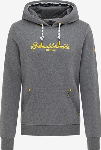 Schmuddelwedda Sweatshirt 'Büsum' in Grau: predná strana