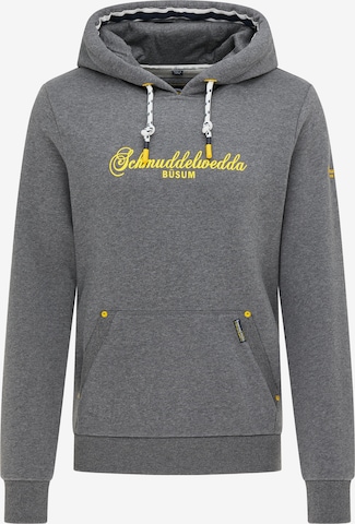 Schmuddelwedda Sweatshirt 'Büsum' in Grijs: voorkant