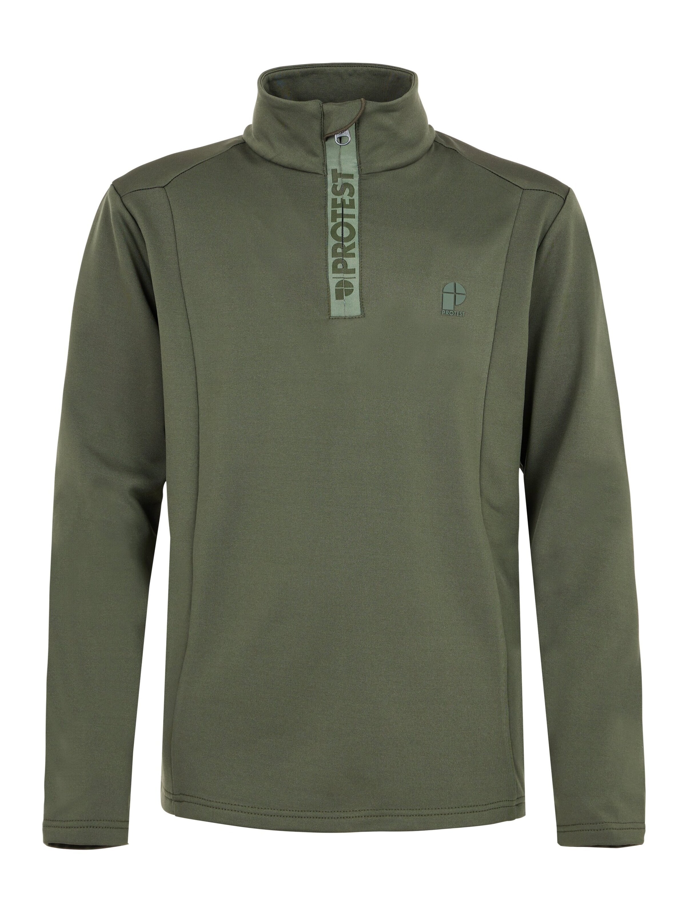 PROTEST Sportief sweatshirt 'WILLOWY JR' in Groen: voorkant