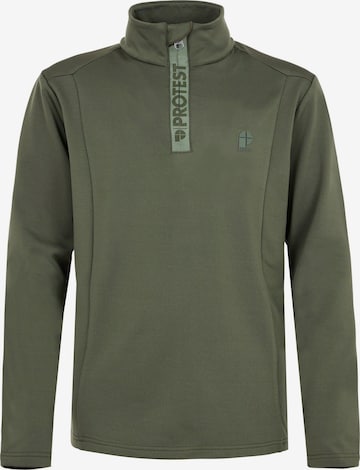 PROTEST Sportief sweatshirt 'WILLOWY JR' in Groen: voorkant