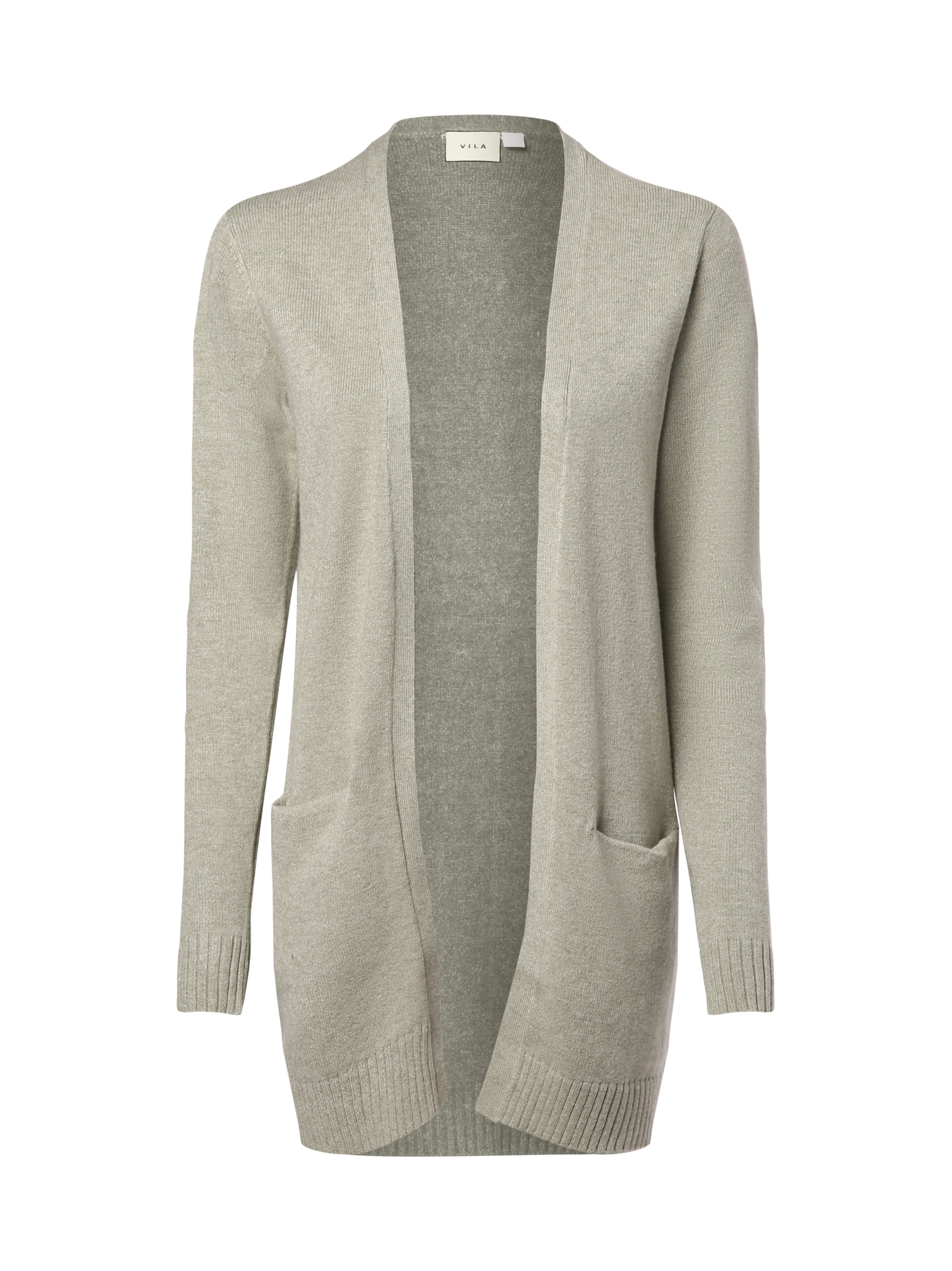 VILA Knit Cardigan ' VIRil ' in Green: front