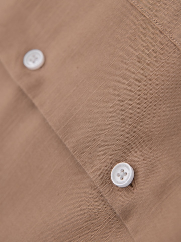 Ombre Comfort fit Button Up Shirt in Brown