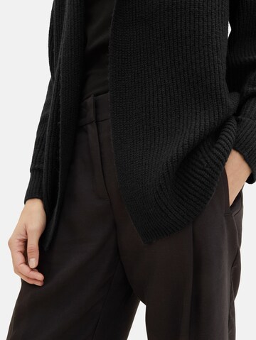 TOM TAILOR Knit Cardigan in Black