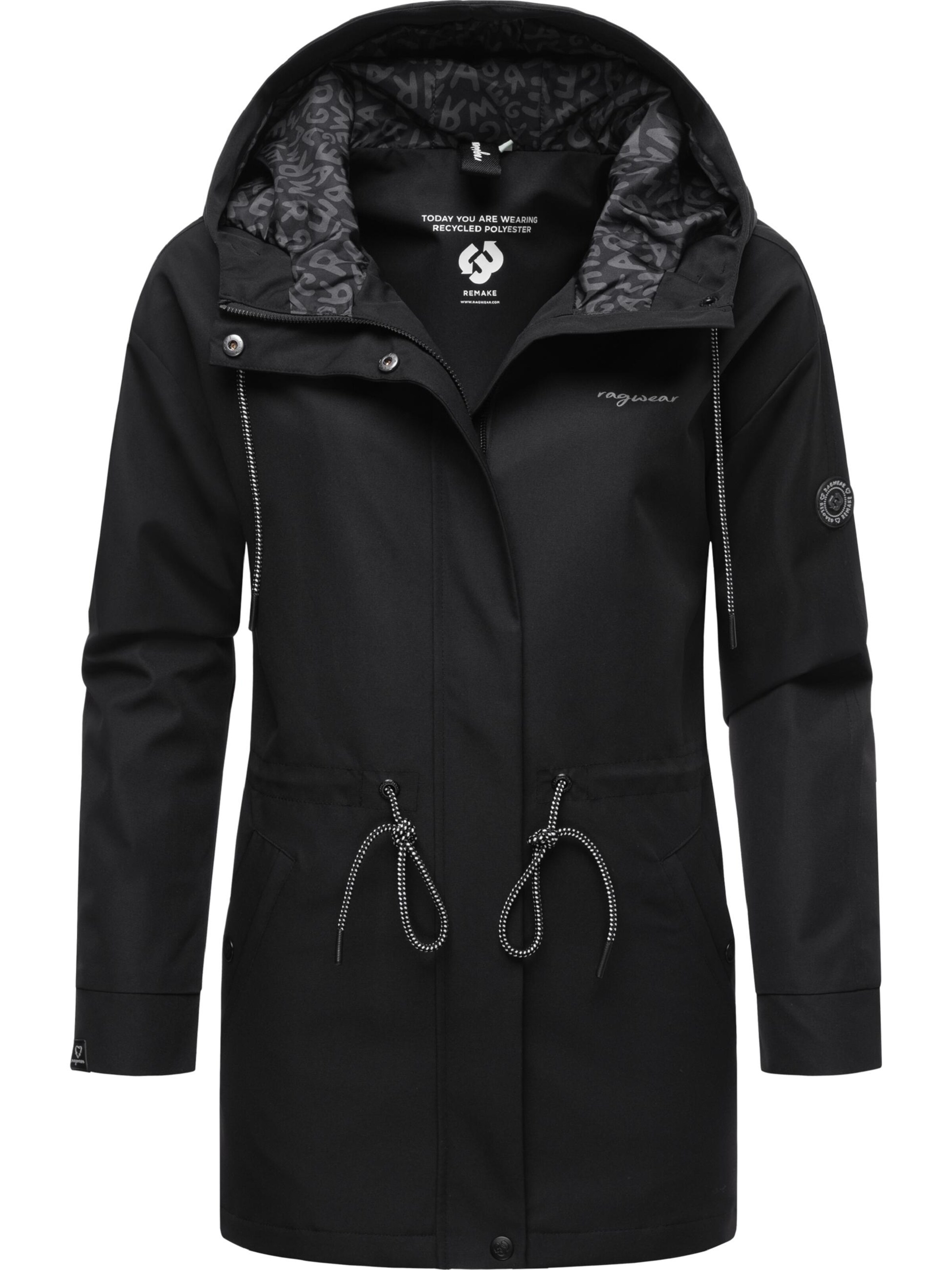 Ragwear Funktionsjakke 'Urbanna Remake' i sort