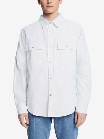 ESPRIT Regular fit Button Up Shirt in White