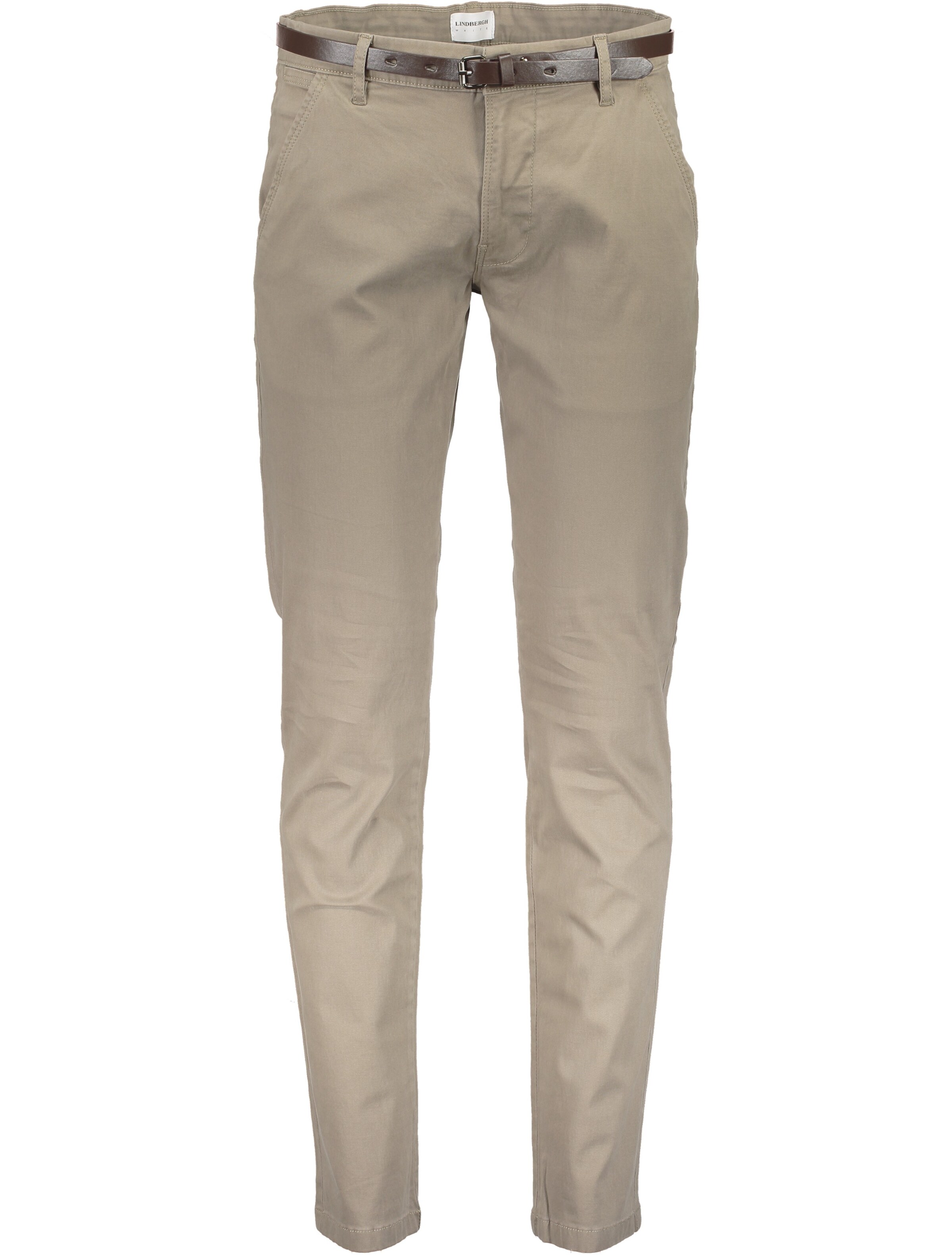 Lindbergh Slimfit Hose 'Classic' in Beige: Vorderseite