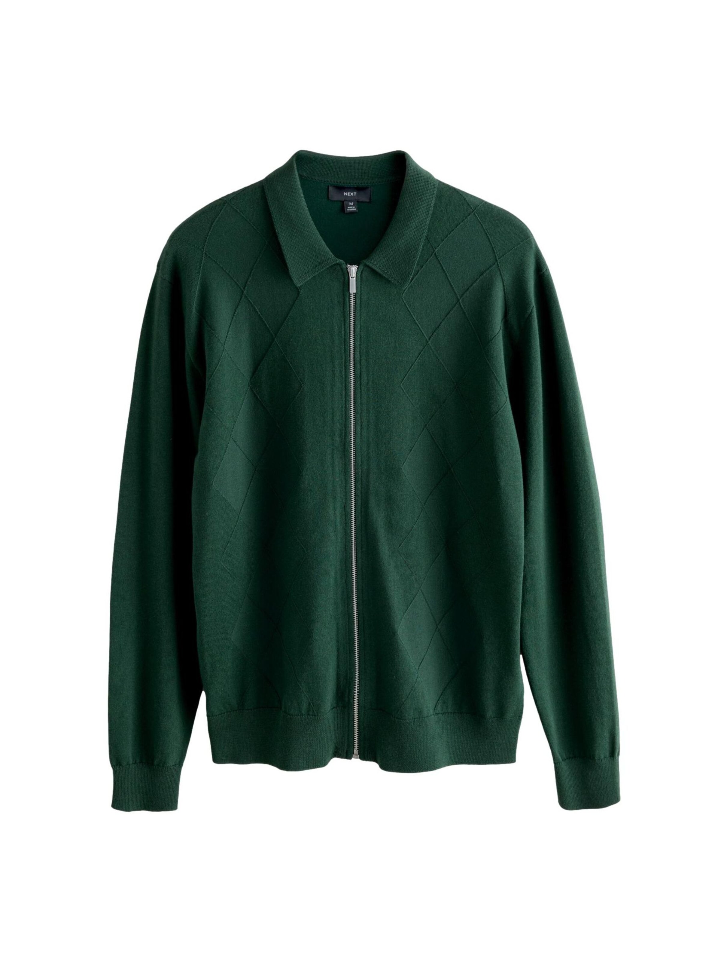 Next Gebreid vest in de kleur Donkergroen, Productweergave