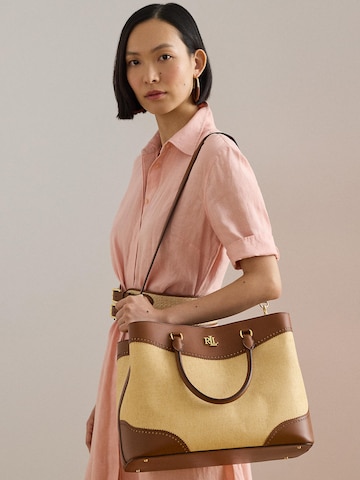 Lauren Ralph Lauren Ročna torbica 'MARCY' | bež barva