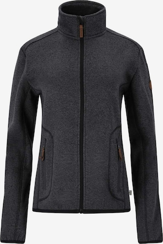 Gipfelglück Athletic Fleece Jacket 'Ilona' in Grey: front