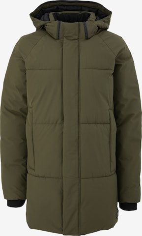 QS Winterparka in Groen: voorkant