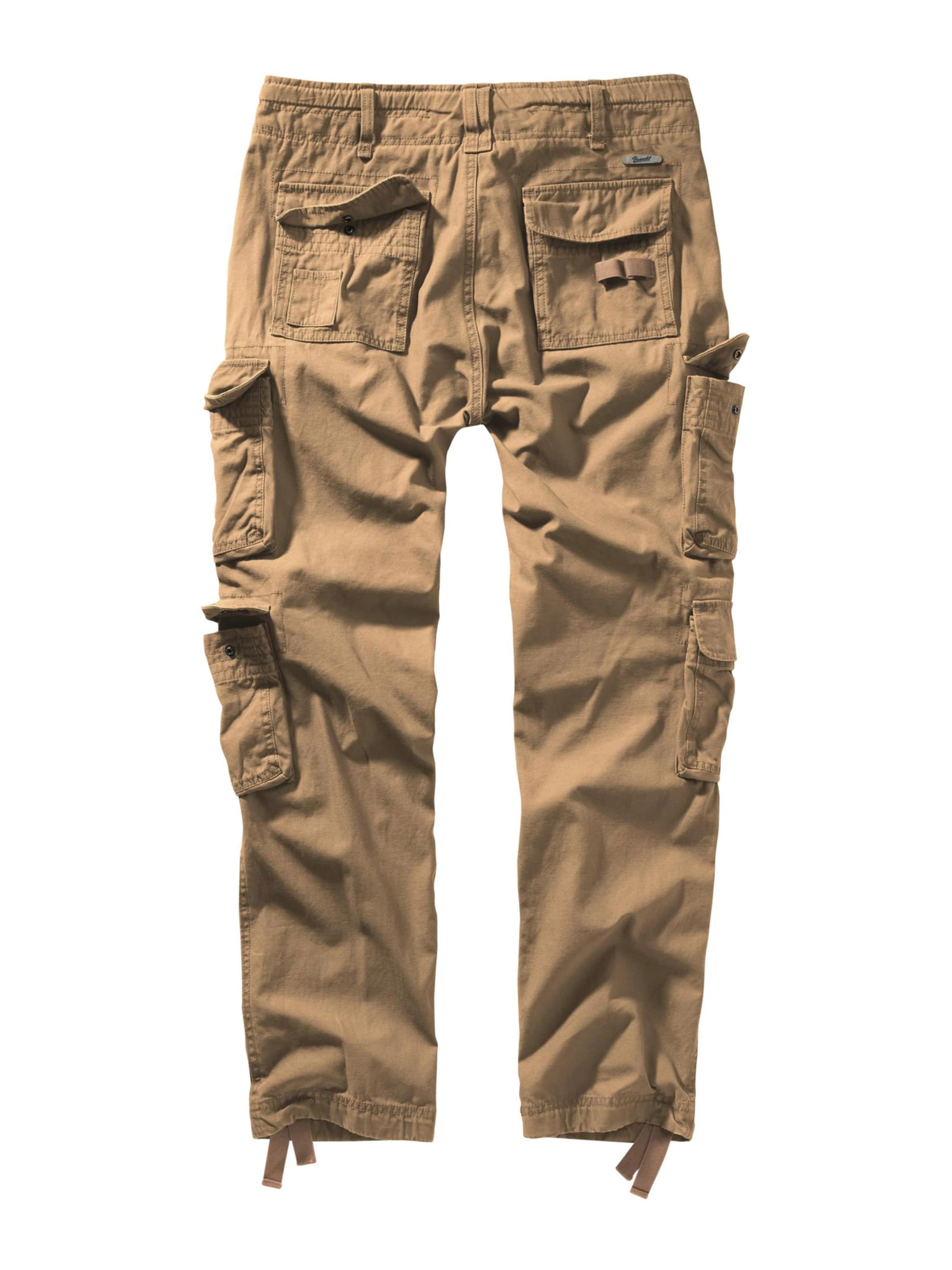 Brandit Szabványos Cargo nadrágok 'Pure' - bézs