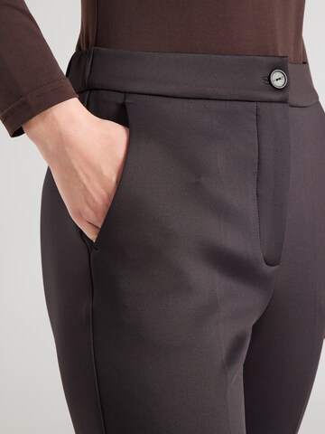 Tapered Pantaloni con piega frontale 'Feroce' di MM by Max Mara in nero