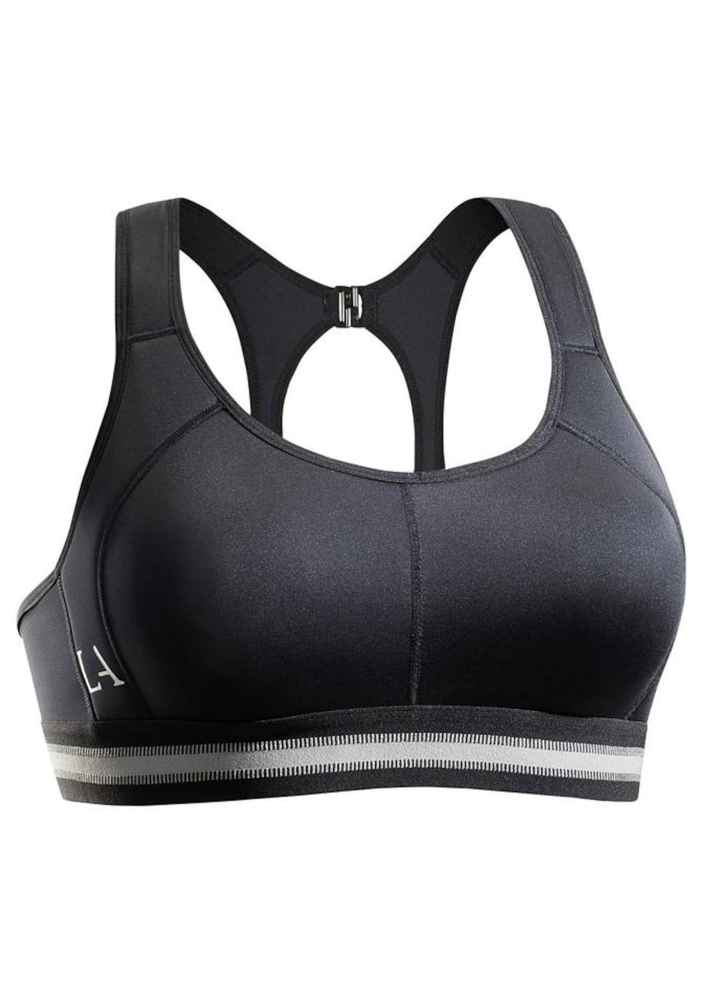 LASCANA ACTIVE - Bustier Sujetador deportivo en negro: frente