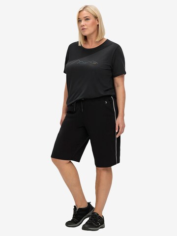 Regular Pantalon de sport SHEEGO en noir