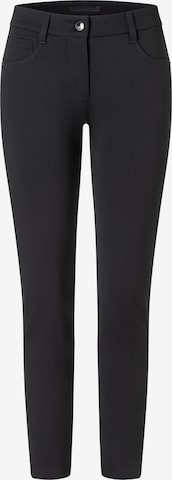 MAC Slimfit Hose in Schwarz: Vorderseite
