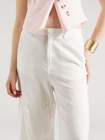 Wide Leg Pantalon QS en blanc