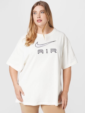 Nike Sportswear Shirt in Beige: front