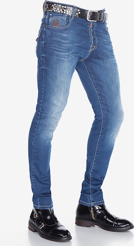 CIPO & BAXX Slimfit Jeans 'CD389' in Blau