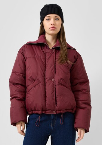 QS Winterjas in Rood: voorkant
