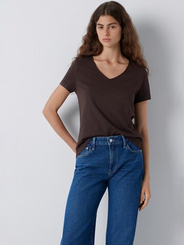 Mavi Shirt in Brown: front