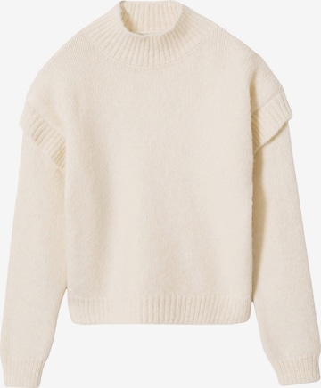 Pull-over 'Mayo' MANGO en beige : devant